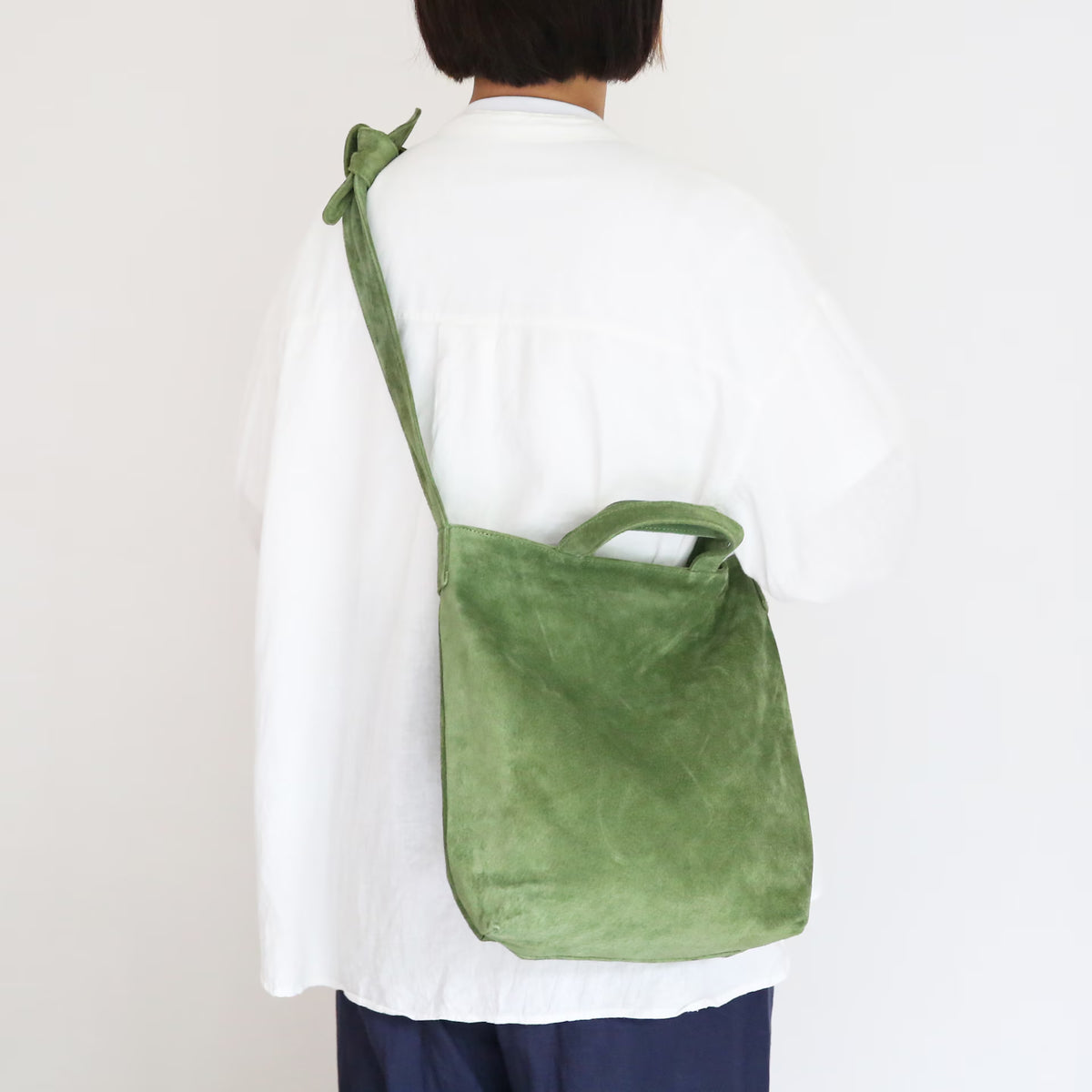 東京｜トウキョウレザーファクトリー｢洗える革の2wayショルダーバッグ｣グリーン