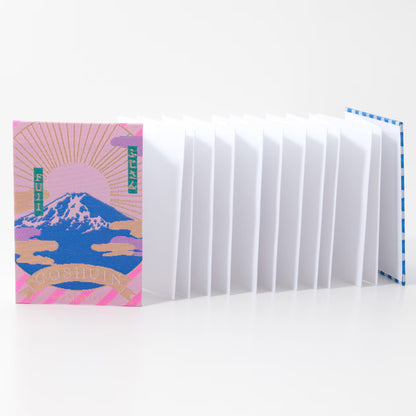 山梨｜ 光織物「GOSHUINノート 」富士山